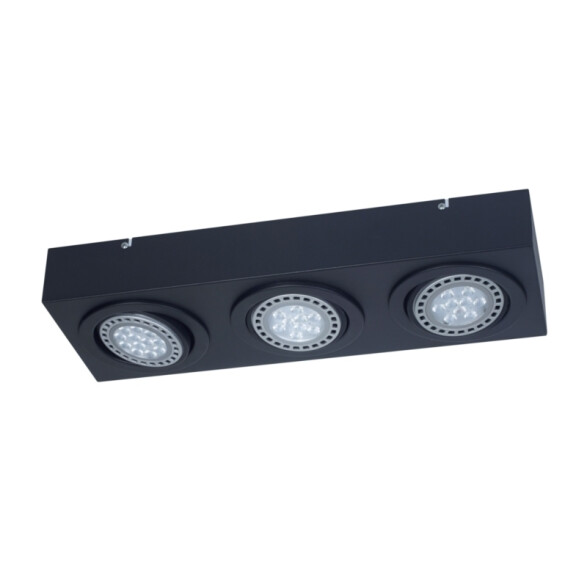 Aplique móvil de 3 luces línea LAGUNA, negro JU0118