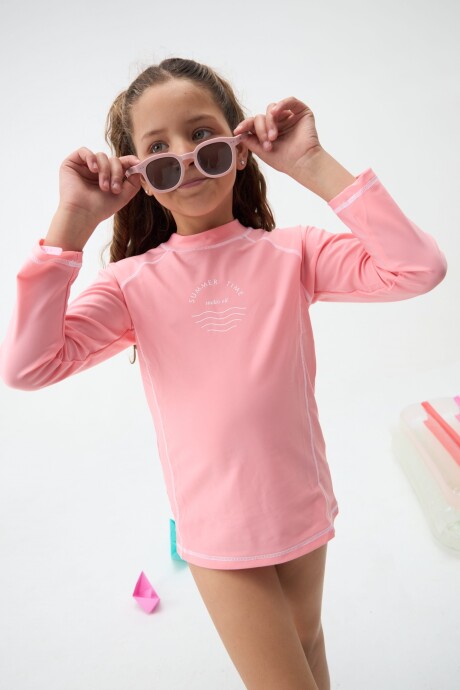Remera UV Lisa Rosado