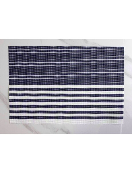 INDIVIDUAL PVC RAYAS 45x30CM AZUL/BLANCO INDIVIDUAL PVC RAYAS 45x30CM AZUL/BLANCO