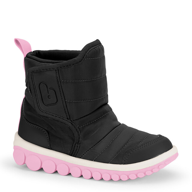 Bota de Niña Bibi Roller Drop Negro - Rosado