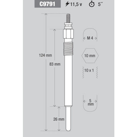 CALENTADOR CHEVROLET S10 RANGER SPRINTER 2.5 2.8 11V=HC.135 KESSEL CALENTADOR CHEVROLET S10 RANGER SPRINTER 2.5 2.8 11V=HC.135 KESSEL