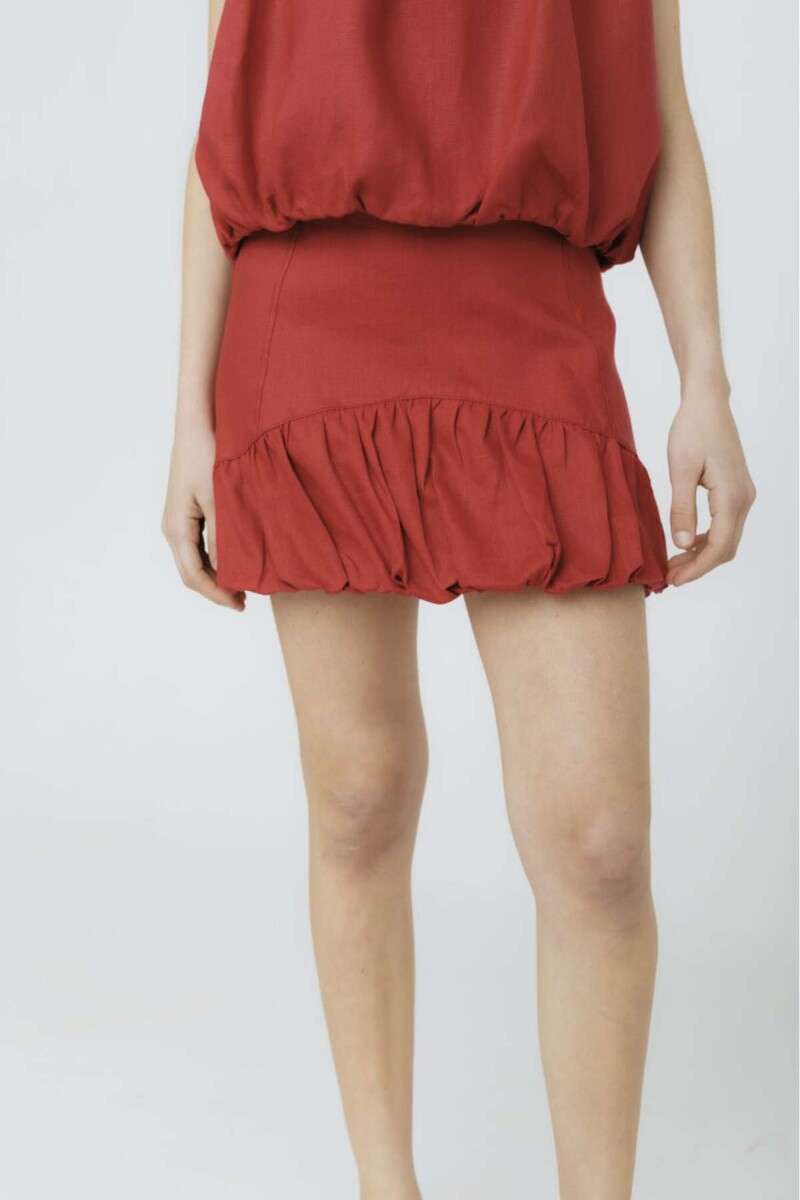 Pre Venta Falda Balloon - Cherry 