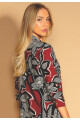 CAMISA LARGA ESTAMPADA CARMESIM 10025