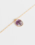 Cadena Corta con Dije Con flores Cadena Corta Con Dije Flor - Dorado