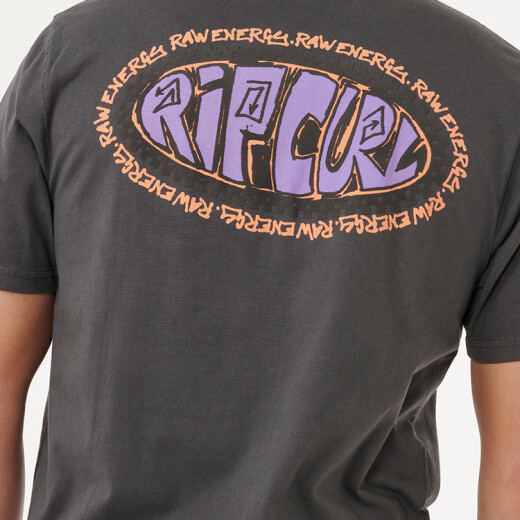 Remera Rip Curl Raw Energy De Oval Tee - Negro Remera Rip Curl Raw Energy De Oval Tee - Negro