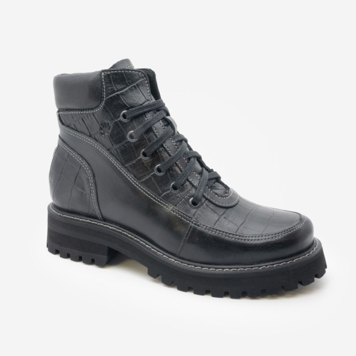 Bota Acordonada Lombardino 36-39 - Black 
