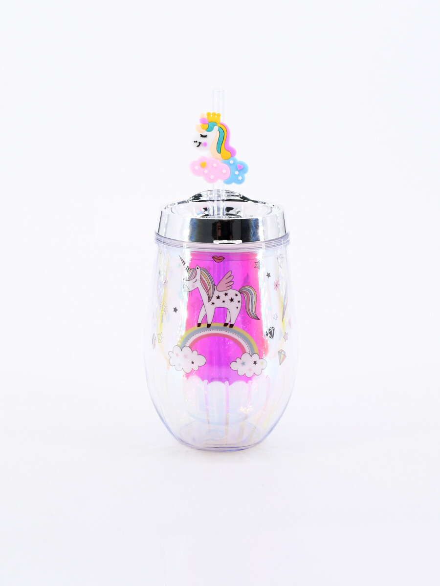 VASO UNICORNIO - PLATEADO 