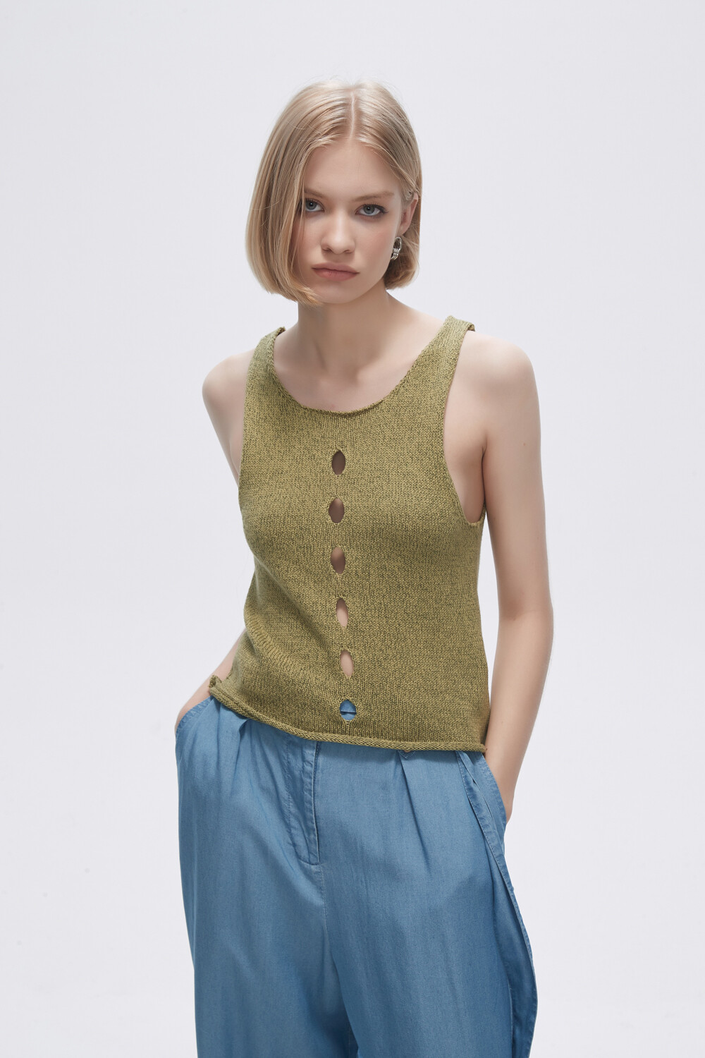 Musculosa Frutila Verde Melange