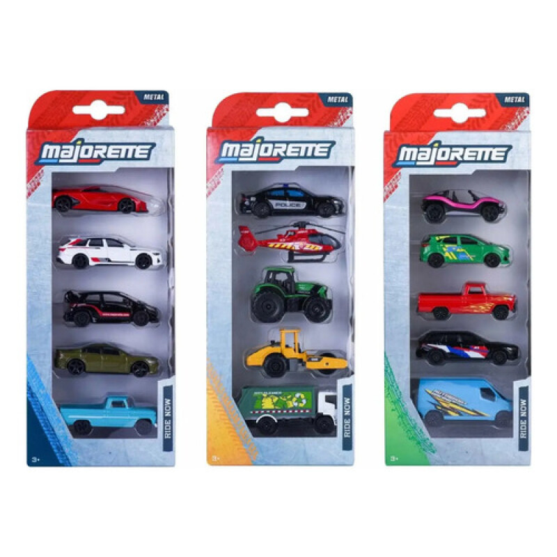 Majorette Autos de Metal Pack x 5 Majorette Autos De Metal Pack X 5