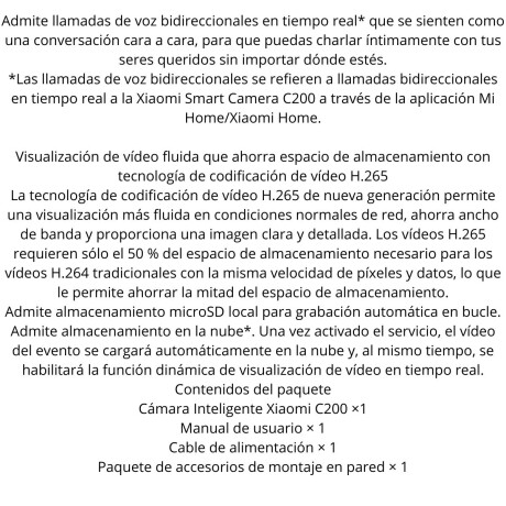 Cámara Xiaomi Smart C200 V01