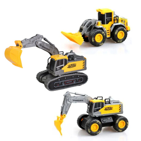 Set Juguetes X6 Máquinas de Construcción Plástico Resistente Amarillo/negro