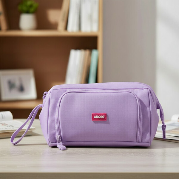 Cartuchera Escolar Liceal Organizador 22cm Gran Capacidad Color Violeta