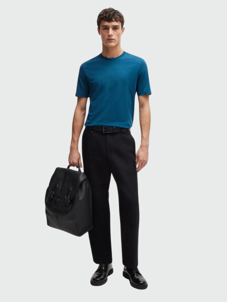 Hugo Boss - Remera regular Fit en algodón Azul