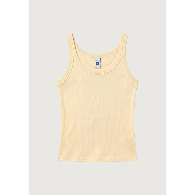 CAMISETA REGATA FEM AMARELO CLARO