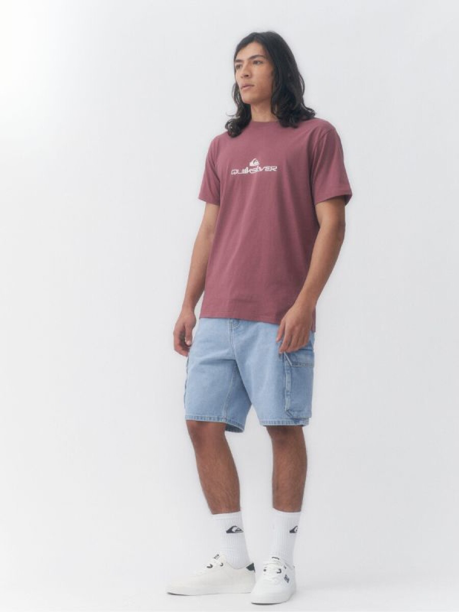 Remera Quiksilver Logo - Rosa Viejo 