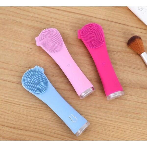 Masajeador Limpiador Cepillo Facial Cutis Nariz Maquillaje Variante Color Rosado