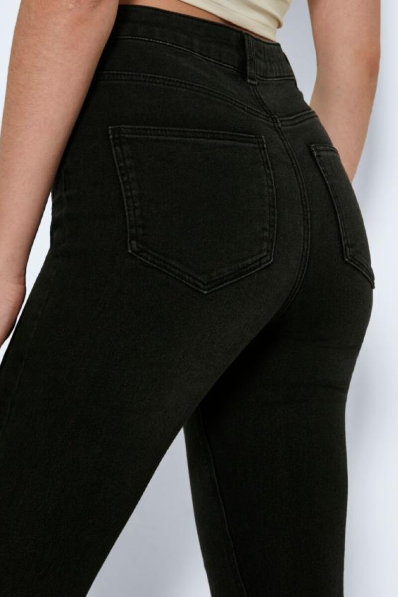 skinny jeans cintura alta gaga Black Denim