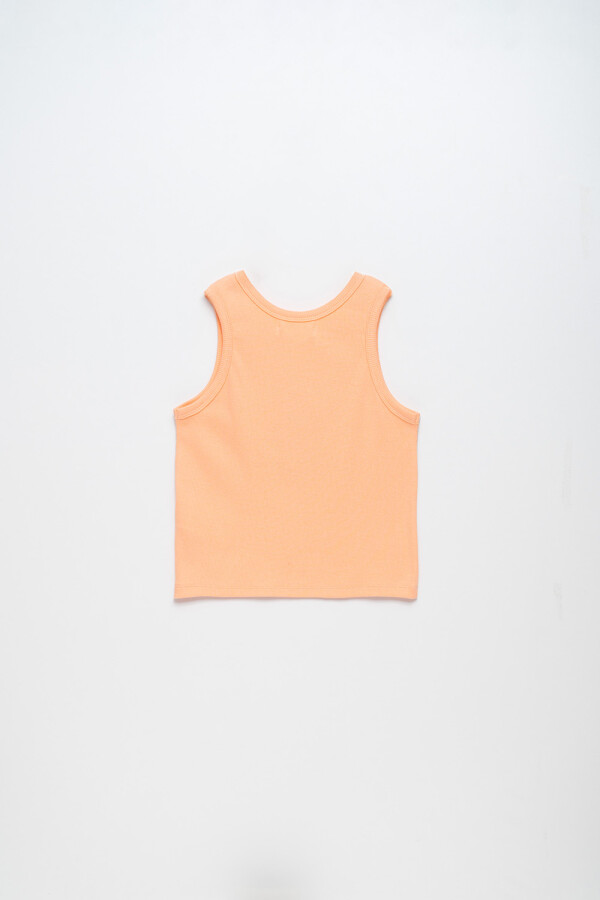 Camiseta rib sin mangas - verde Salmón