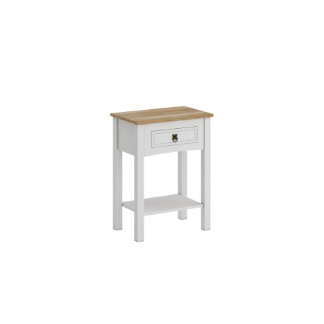 Mesa De Luz Madera Alta Blanco Linea Rustica Mesa De Luz Madera Alta Blanco Linea Rustica