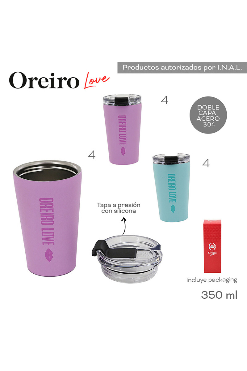 Vaso Termico Oreiro 350ML Celeste