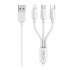 Cable 3 En 1 Micro Usb Tipo C Compatible Lightning Roca 1.2m Cable 3 En 1 Micro Usb Tipo C Compatible Lightning Roca 1.2m