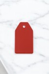 Tag rectangular liso 5x8,5 ROJO