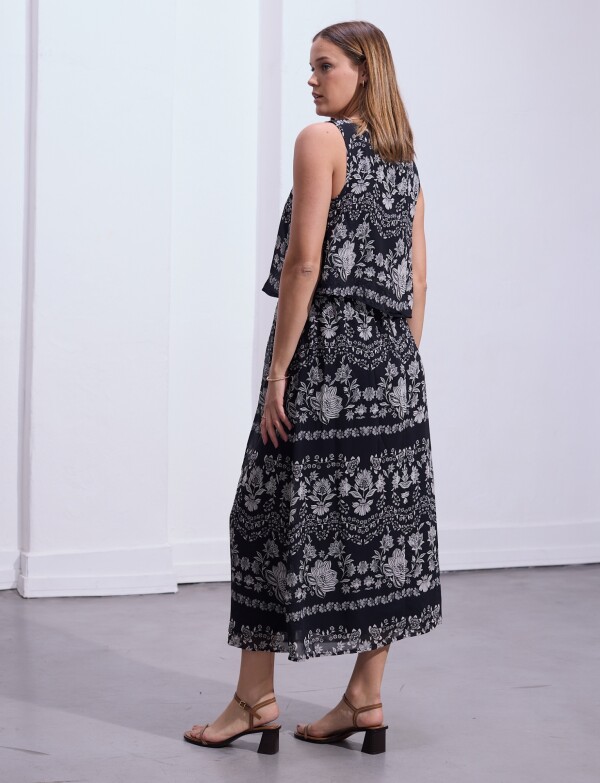 Vestido Maxi NEGRO/GRIS