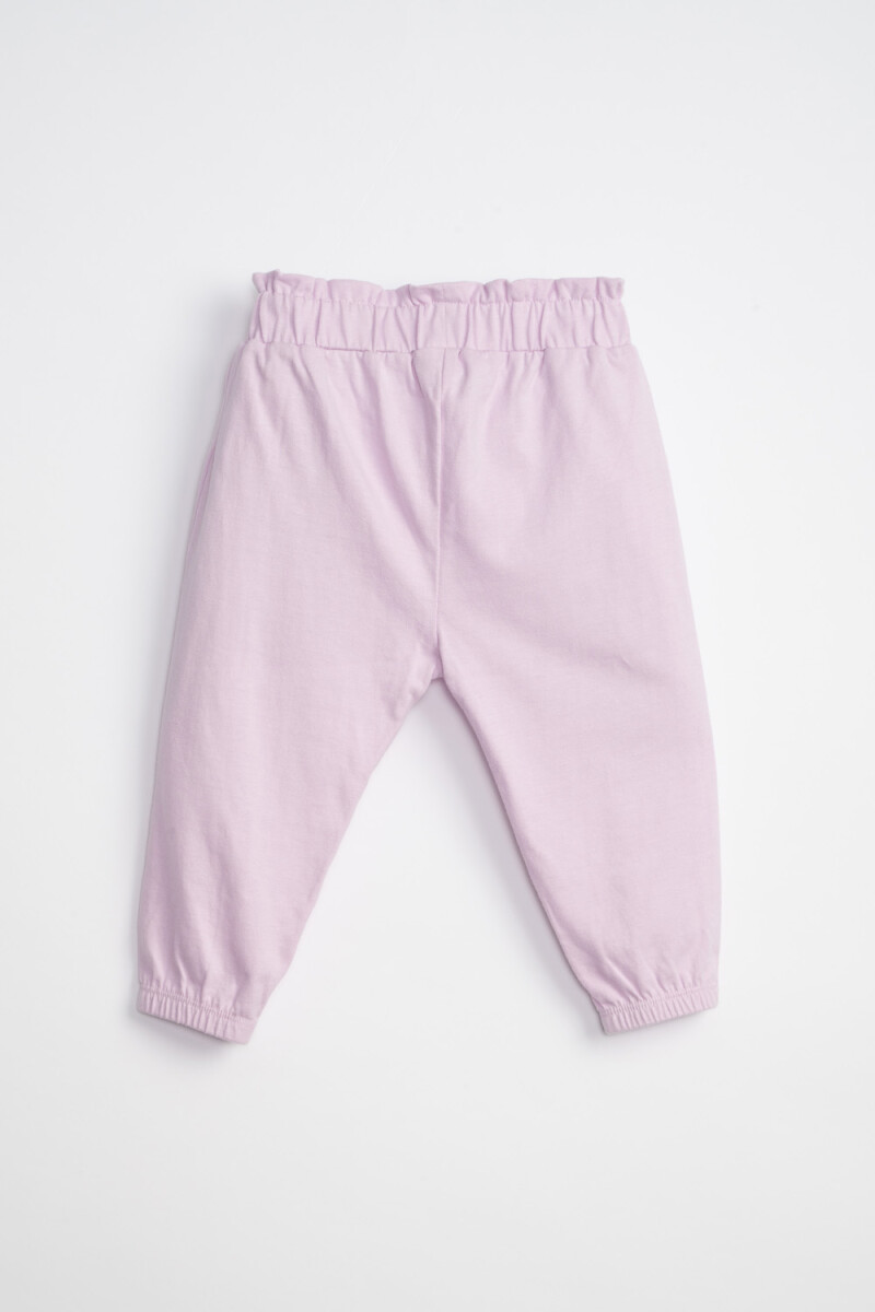 Pantalón deportivo baggy Lila