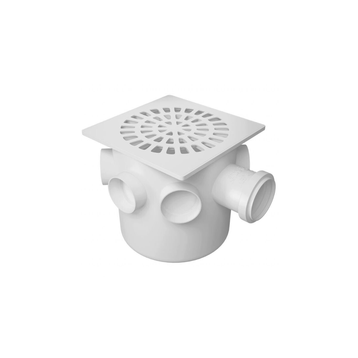 Pileta De Piso Fortlev 15x15cm 50mm 7 Entradas 