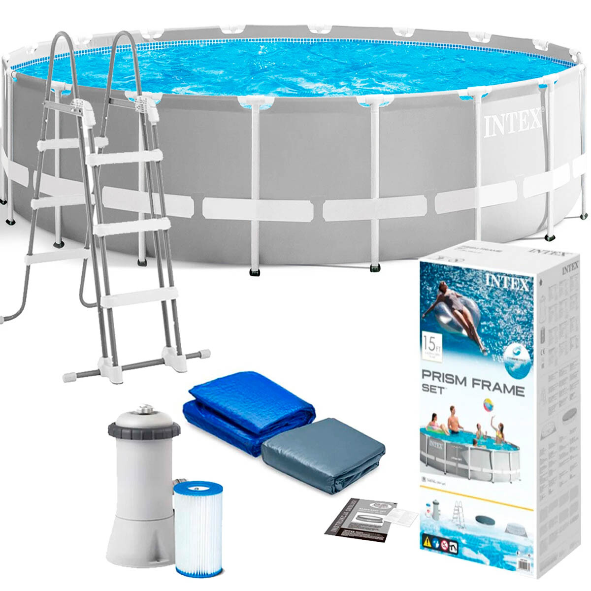 Piscina Intex Estructural 14614 L 457x107 + Bomba - Inx026724 