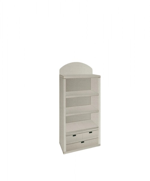 Biblioteca carton 70x35x142,5 cm. BLANCO