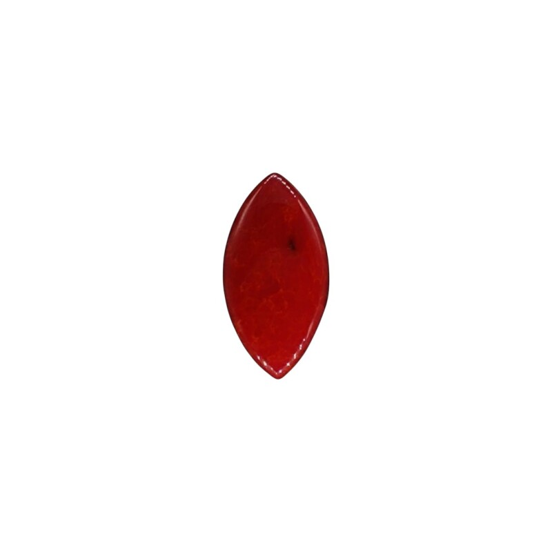 Anillo Almendra Coral Rojo Plata 925 - AN4761 sinpiedra