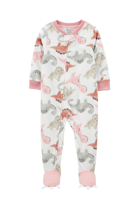 Pijama uno pieza de micropolar, con pie, diseño dinos Pijama uno pieza de micropolar, con pie, diseño dinos