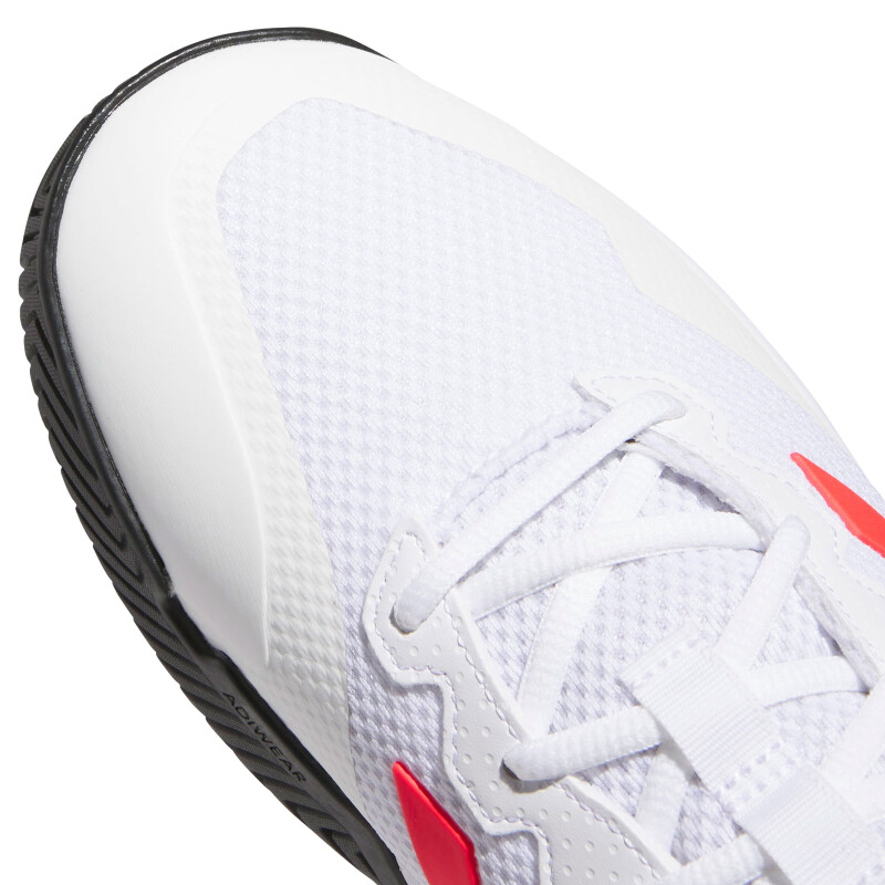 Championes de Hombre Adidas Gamecourt 2.0 Blanco - Rojo - Negro