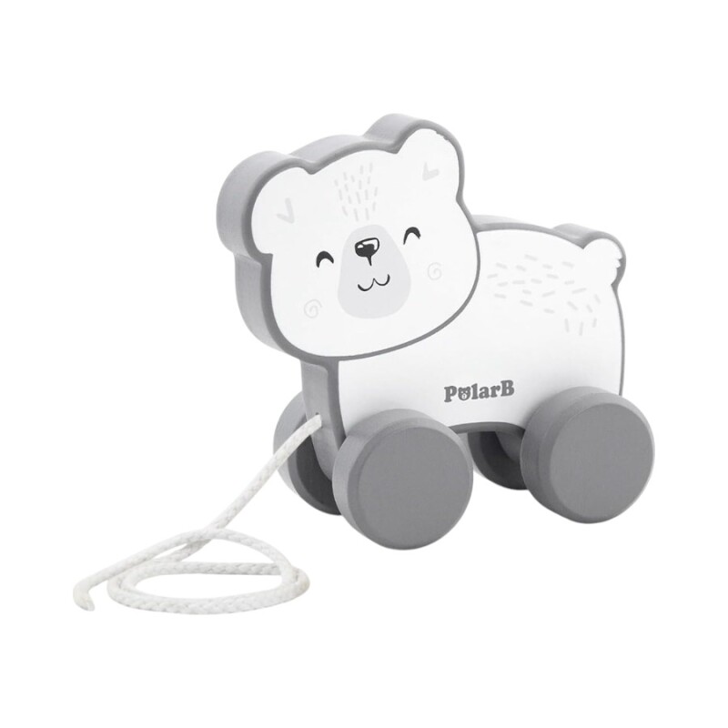 Juego de arrastre animales madera Polar B Oso Polar