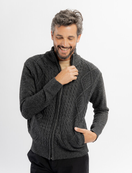 Campera tejida Ombu gris