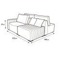 SOFA ESQUINERO VERSATILLE - BOUCLE BEIGE SOFA ESQUINERO VERSATILLE - BOUCLE BEIGE