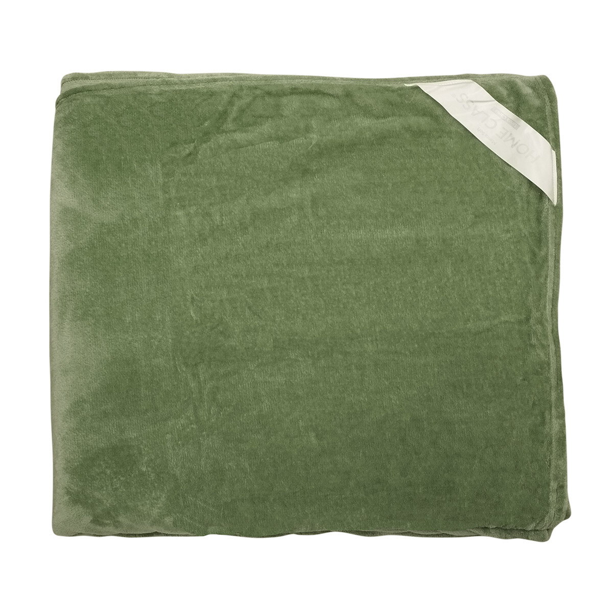 Frazada Flannel 2 Plazas Home Class 200 x 240 cm - VERDE 