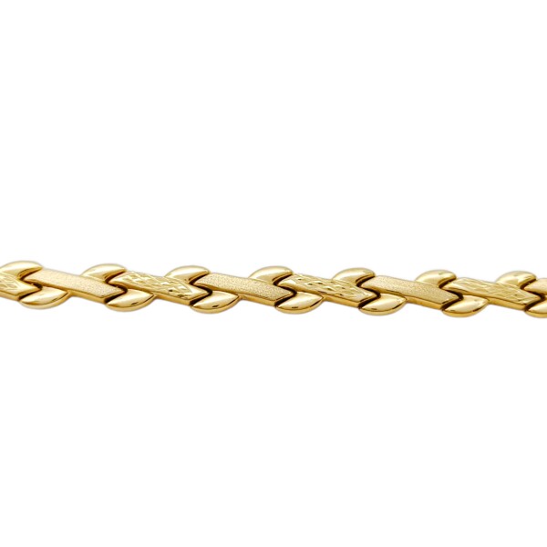 Pulsera Cruzada -Oro bajo-Sin Piedra-PU8036 sinpiedra
