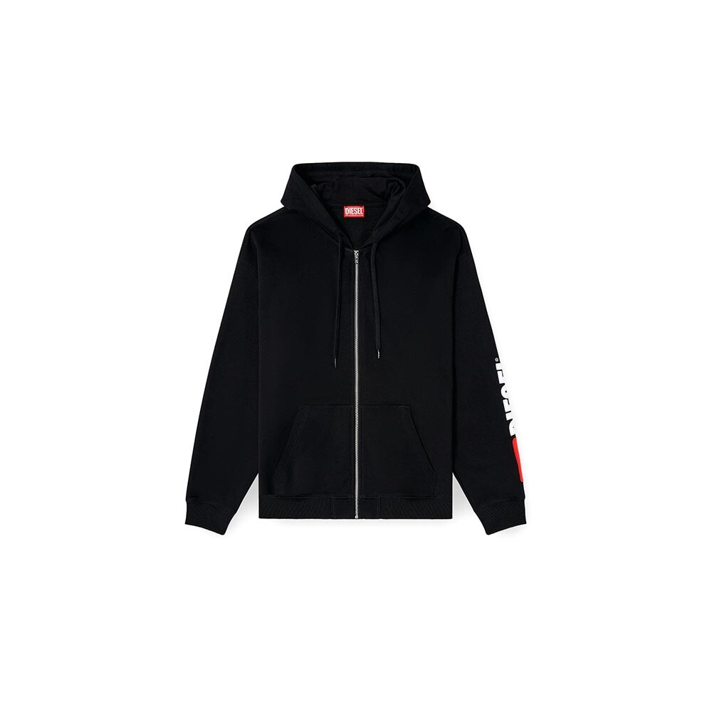 Polera Para Hombre S-Boxt-Zip-Hood-Div Negro