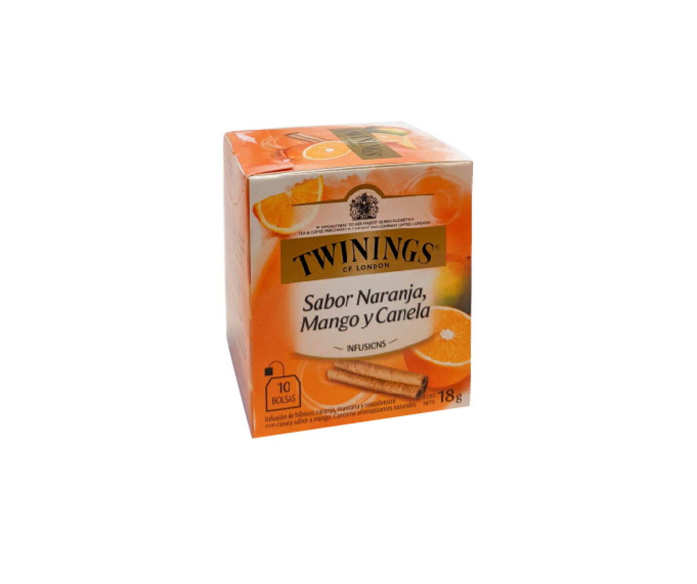 TE TWININGS NARANJA MANGO CANELA x 10 sob 