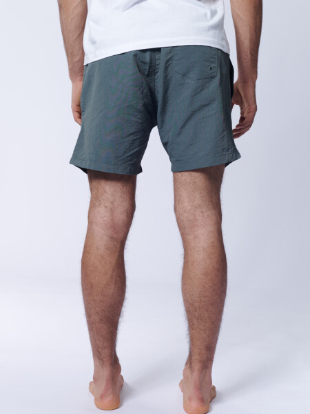Short de baño Estampa Ripstop Verde