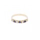Anillo oro 18k con brillantes y zafiros. Anillo oro 18k con brillantes y zafiros.