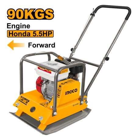 Plancha Compactadora 90KG Motor Honda 5.5HP Ingco 001