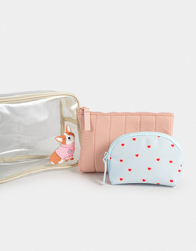 Porta Cosméticos Set De Portacosméticos - Azul Celeste