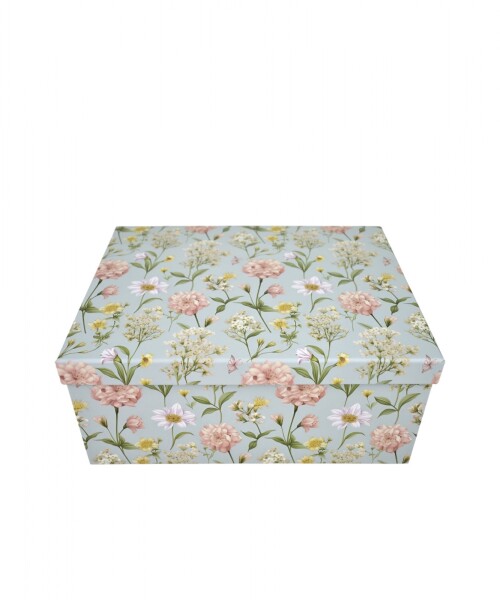 Caja rigida - flores - 21,5 x 28,5 x 12,5 Caja rigida - flores - 21,5 x 28,5 x 12,5