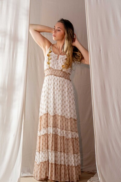 Vestido Bambu Crudo