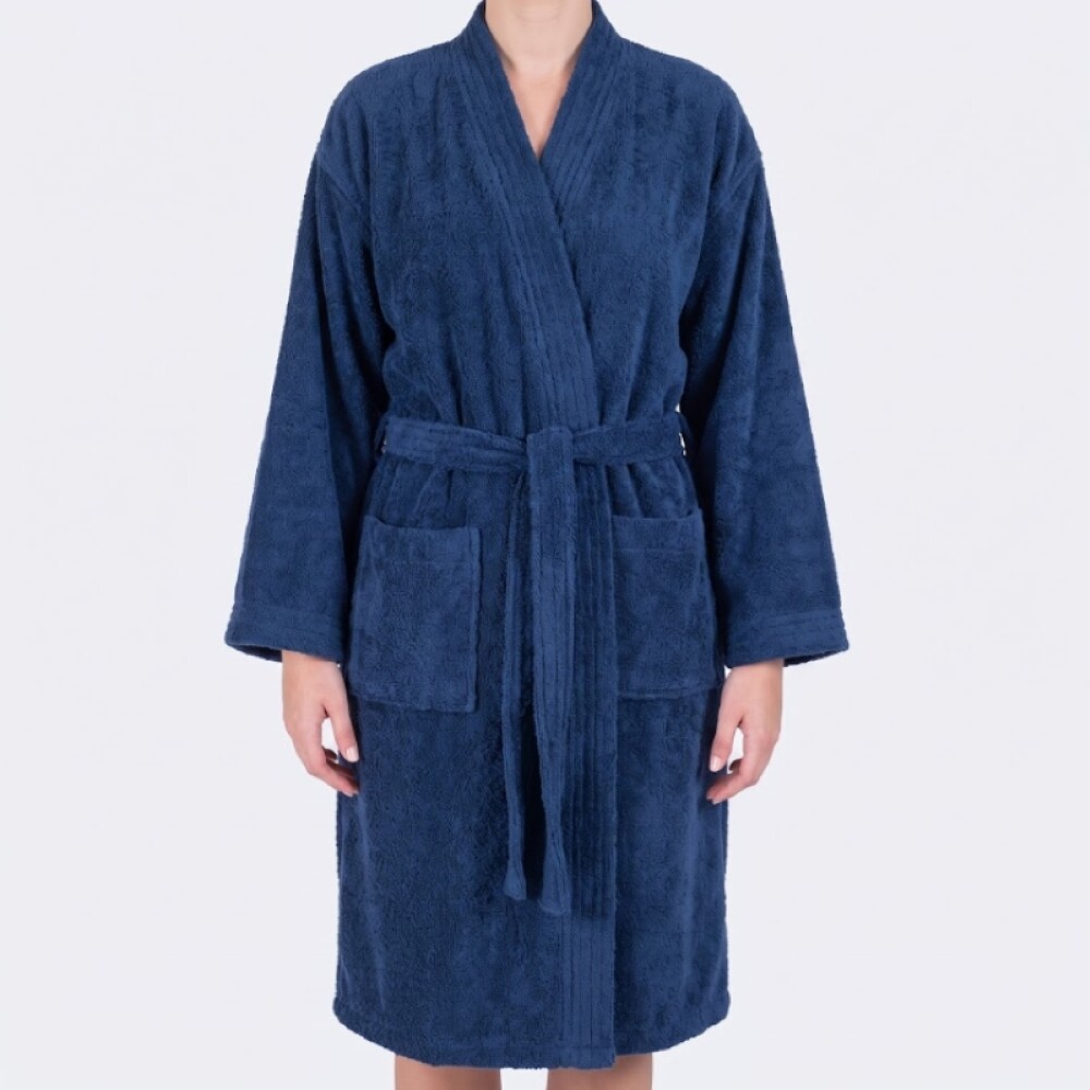 Bata de Toalla Azul P