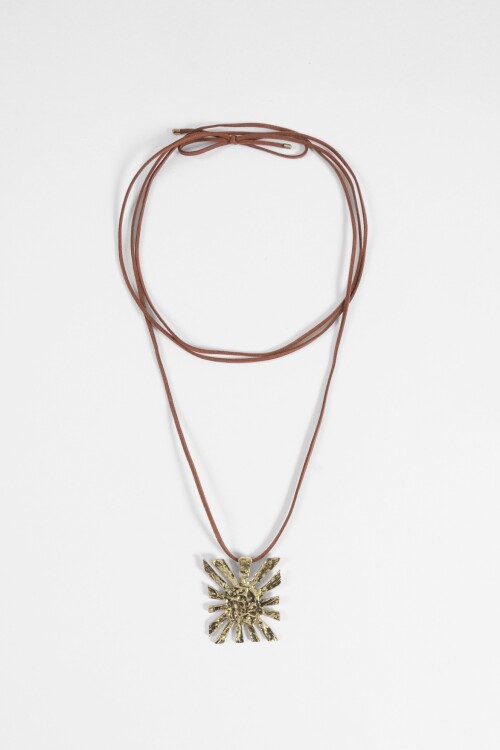 Collar cordón yorugua dorado