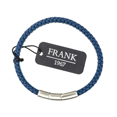 Pulsera de cuero y acero, FRANK Pulsera de cuero y acero, FRANK